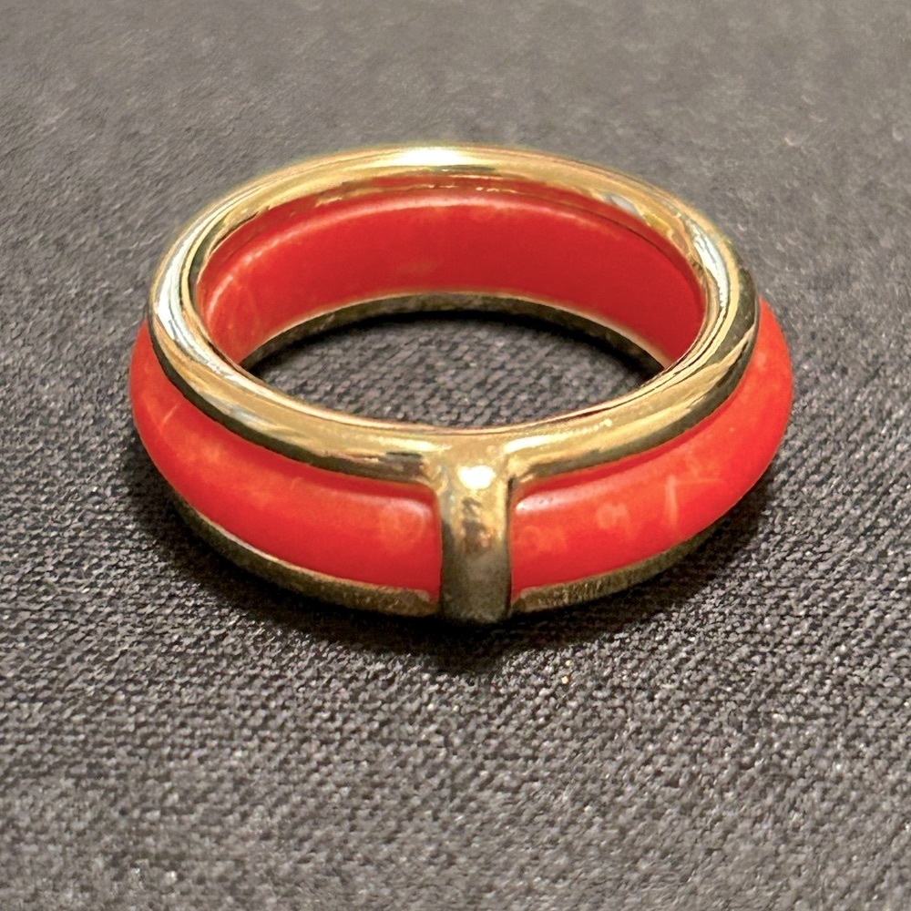 2 in 1 Gold & Pink Acrylic Ring